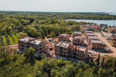 Moderne Wohnung im Bau, 200 m vom Meer und Strand entfernt, Dorf Lovrečica