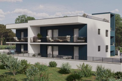 Quality apartment in a new building in Novigrad with a roof terrace