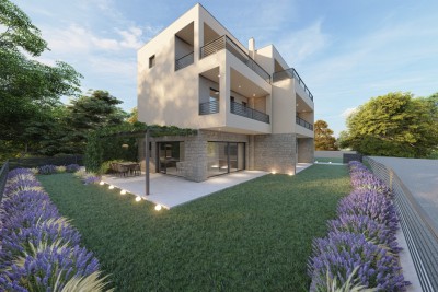 Modernes Reihenhaus mit Pool und Meerblick in der Nähe von Umag